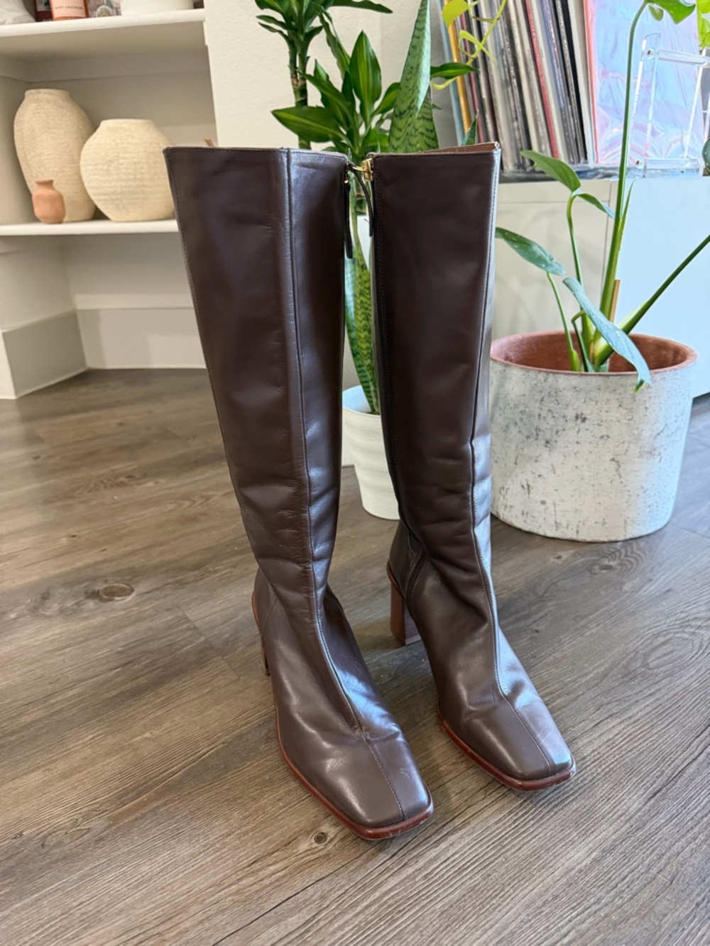 Alohas East Coffee Brown Leather Boots - Picture 5 of 8